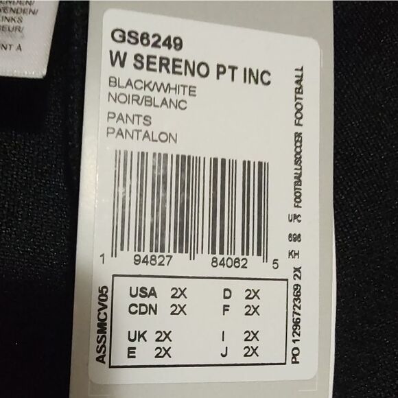 adidas Aeroready Sereno Tapered Jogging Pants with Zipper Split Leg US 2X - Picture 13 of 16